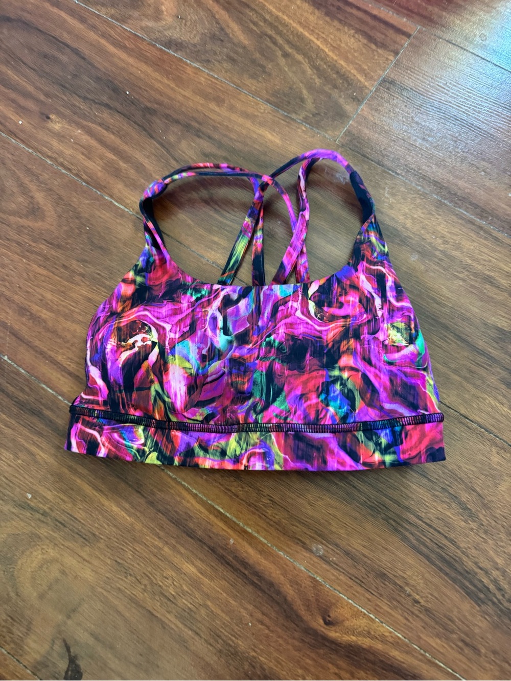 lululemon athletica Pink Multicolor Strappy Swim Top